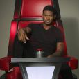 Usher pose pour la promo de la 4e saison de The Voice, sur NBC dès le 25 mars 2013.