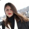 Laetitia Casta arrive au défilé de mode Haute-Couture Dior aux Tuileries àParis, le 21 janvier 2013.