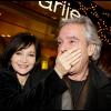 Pierre Arditi et Evelyne Bouix à Paris le 8 décembre 2008.