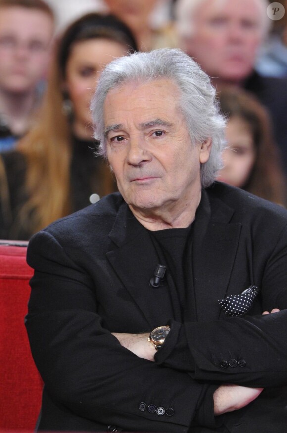 Pierre Arditi lors de l'enregistrement de l'émission Vivement Dimanche à Paris le 27 février 2013.