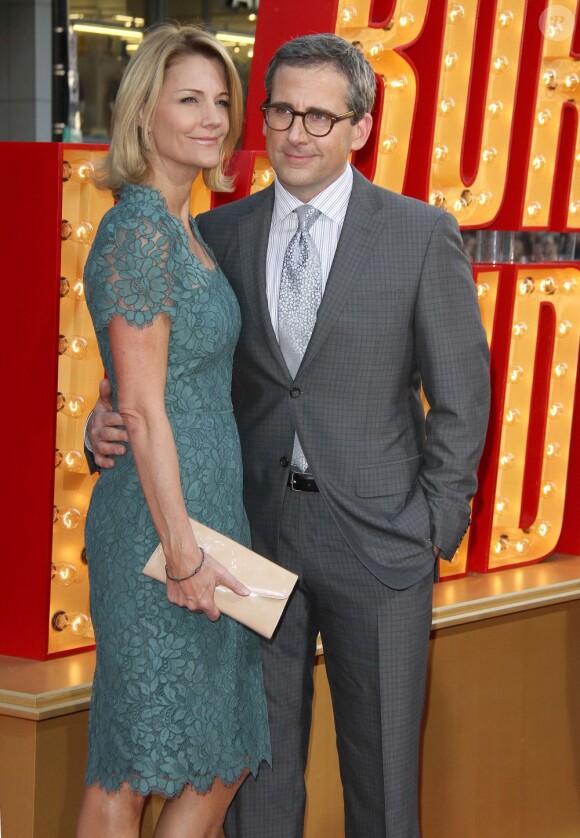 Steve Carell et sa femme Nancy Carell lors de la première du film The Incredible Burt Wonderstone au TCL Chinese Theatre à Hollywood, le 11 mars 2013.