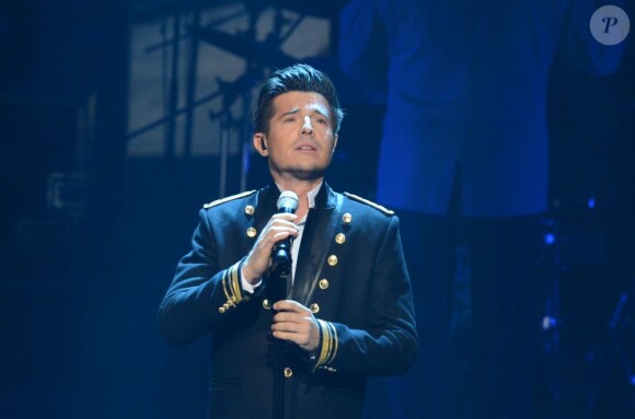 Exclusif - Vincent Niclo en concert, du 8 au 10 mars, avec les choeurs de l'Armée Rouge au Palais des Congrés à Paris, le 8 mars 2013.