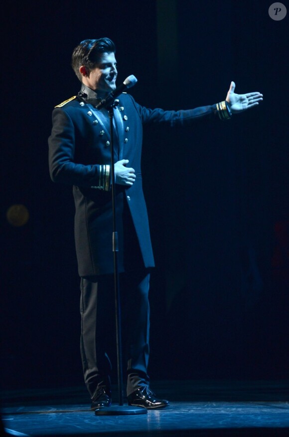 Exclusif - Vincent Niclo en concert, du 8 au 10 mars, avec les choeurs de l'Armée Rouge au Palais des Congrés à Paris, le 8 mars 2013.