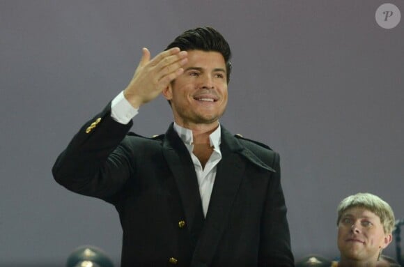 Exclusif - Vincent Niclo en concert, du 8 au 10 mars, avec les choeurs de l'Armée Rouge au Palais des Congrés à Paris, le 8 mars 2013.