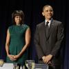 Michelle Obama et son époux Barack en février 2013
