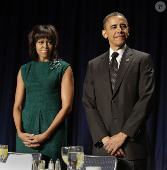 Michelle Obama et son époux Barack en février 2013