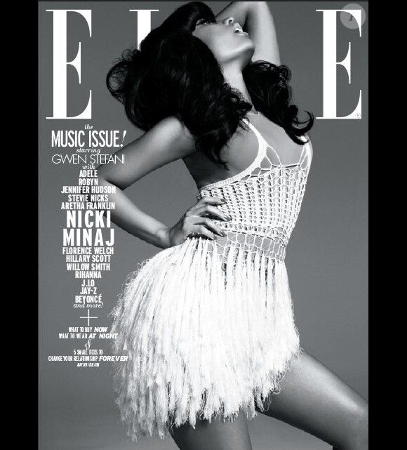 Nicki Minaj en couverture du magazine Elle de mai 2011.