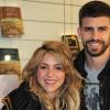 Shakira et son compagnon Gerard Piqué au lancement du nouveau livre de Joan Piqué, le père de Gérard, à Barcelone, le 14 mars 2013.