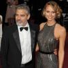 George Clooney et Stacy Keibler lors de la cérémonie des Oscars 2013