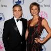 George Clooney et sa compagne Stacy Keibler à Los Angeles le 21 octobre 2012
