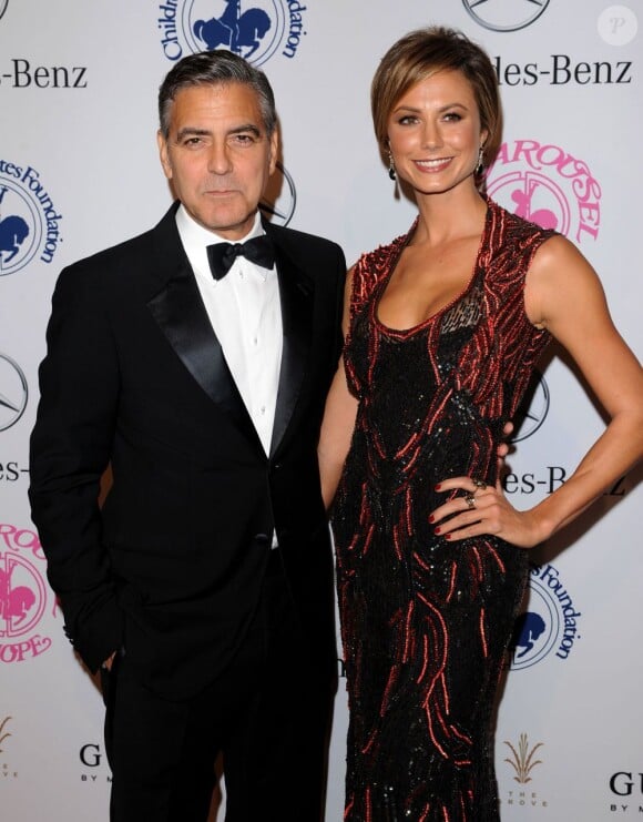 George Clooney et sa compagne Stacy Keibler à Los Angeles le 21 octobre 2012