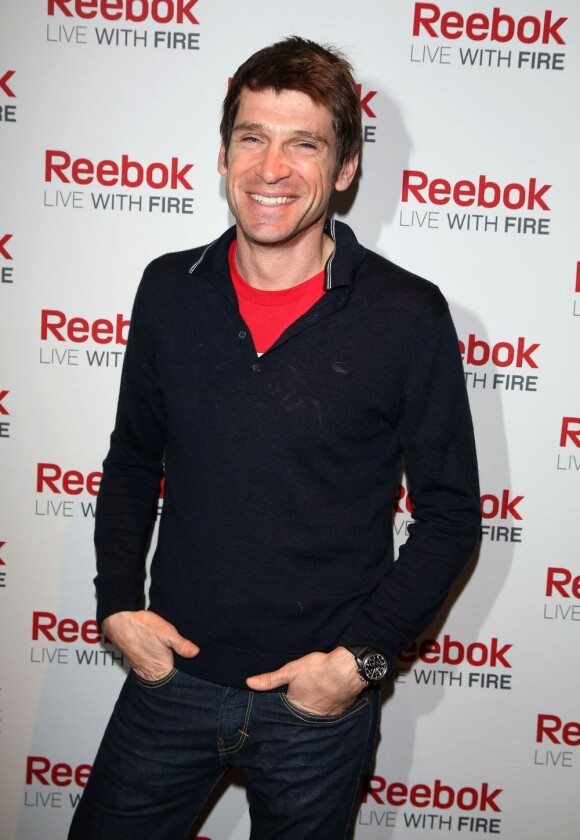 Stefan Etcheverry (journaliste Canal+) - Reebok lance sa campagne stratégie sport et fitness au Pure Club Med Gym à Paris le 19 mars 2013.