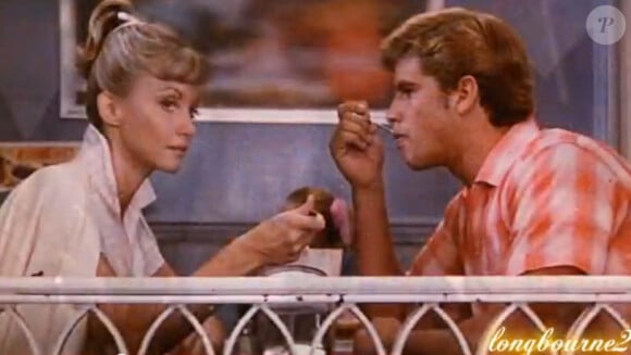 Lorenzo Lamas et Olivia Newton-John dans "Grease" en 1978.
