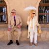 Le prince Charles et Camilla Parker Bowles au dernier jour de leur visite au sultanat d'Oman, le 18 mars 2013. Le fils de la reine Elizabeth II a participé à la danse du sabre.