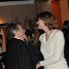 Jean-Louis Borloo et sa femme Béatrice Schönberg célèbrent l'anniversaire de Chantal Lauby lors du Festival 2 cinéma de Valenciennes, le 23 mars 2013.