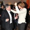 Jean-Louis Borloo et sa femme Béatrice Schönberg célèbrent l'anniversaire de Chantal Lauby lors du Festival 2 cinéma de Valenciennes, le 23 mars 2013.