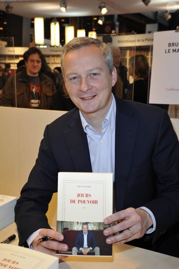 Bruno Le Maire au 33e Salon du Livre de Paris, le 24 mars 2013.