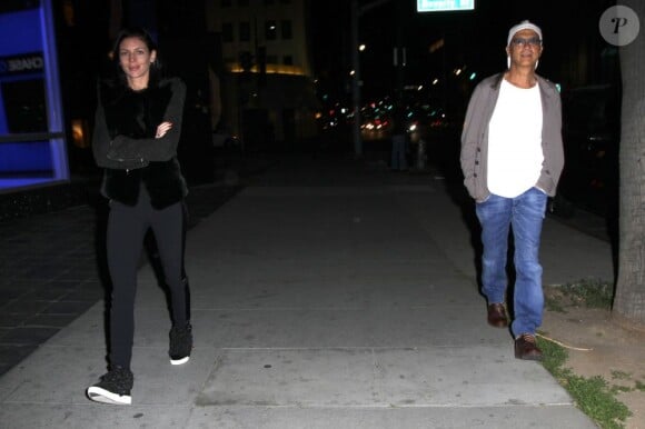 Liberty Ross et son nouveau compagnon Jimmy Iovine après un dîner romantique à Beverly Hills. Le 23 mars 2013. Le duo essaie de rester discret.