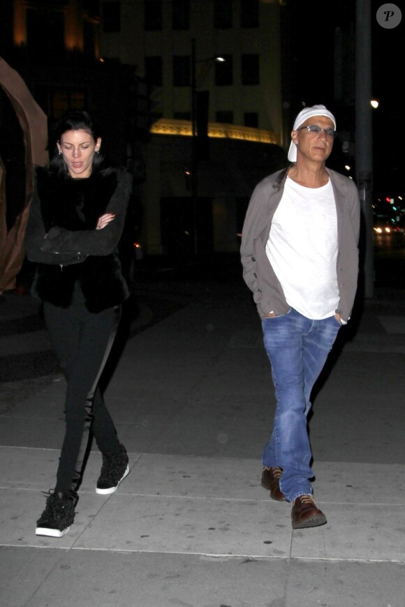 Liberty Ross et son nouveau compagnon Jimmy Iovine après un dîner romantique à Beverly Hills. Le 23 mars 2013.
