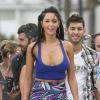 La somptueuse Nabilla et Samir sur le tournage des Anges de la télé-réalité 5 à Miami, le 22 mars 2013