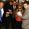 Lindsay Lohan à son arrivée à l'aéroport de Sao Paulo le 28 mars 2013.