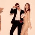 Robin Thicke, en  womanizer  brûlant, convie trois  good girls  nues et délurées dans le clip de  Blurred Lines  (mars 2013), nouveau single avec Pharell Williams et T.I.