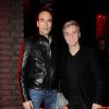 Anthony Delon et Cyril Viguier à la soirée de lancement du magazine Citizen K Homme Sport au Titty Twister à Paris, le 28 mars 2013.