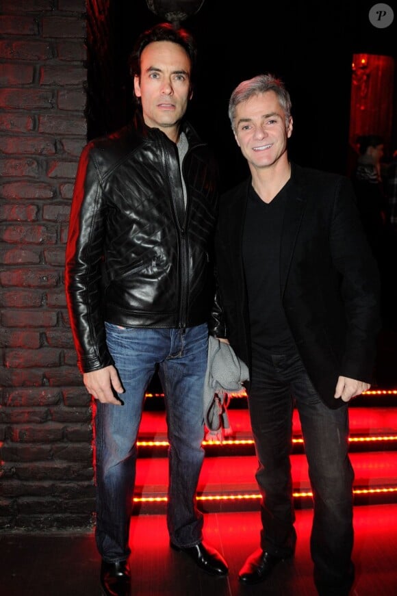 Anthony Delon et Cyril Viguier à la soirée de lancement du magazine Citizen K Homme Sport au Titty Twister à Paris, le 28 mars 2013.