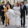 Le mariage de l'actrice Anna Mouglalis avec l'homme d'affaires australien Vincent Rae à Saint-Paul de Vence le 22 mars 2013