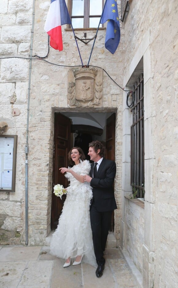 Le mariage d'Anna Mouglalis avec l'homme d'affaires australien Vincent Rae à Saint-Paul de Vence le 22 mars 2013