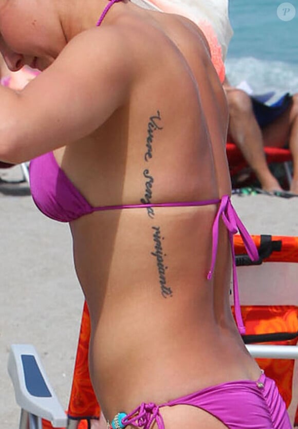L'actrice Hayden Panettiere passe son dimanche de Pâques sur une plage à Miami. Le 31 mars 201.