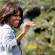Michelle Obama pour la traditionnelle chasse aux oeufs de la Maison Blanche, le 1er avril 2013.