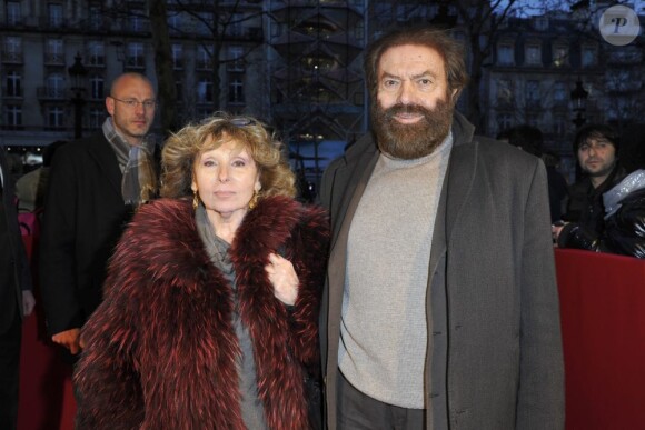 Clara et Marek Halter lors de l'avant-première du film Des gens qui s'embrassent le 1er avril 2013 à Paris