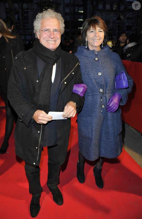 Laurent Dassault et sa femme Martine lors de l'avant-première du film Des gens qui s'embrassent le 1er avril 2013 à Paris