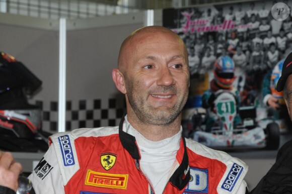 Fabien Barthez pilotait une Ferrari lors de la Coupe de Pâques sur le circuit de Nogaro les 30, 31 Mars et 1er Avril 2013.