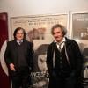 Philippe Garrel et Jean-Pierre Léaud lors de la première du film La naissance de l'amour (sorti en 1993) pour l'ouverture du Festival Théâtre et Cinéma au Magic Cinéma de Bobigny le 3 avril 2013.