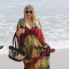 Fergie, enceinte, en vacances à Rio de Janeiro au Brésil, le 4 avril 2013.