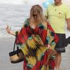Fergie, enceinte, en vacances à Rio de Janeiro au Brésil, le 4 avril 2013.