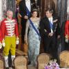 La princesse Mary de Danemark arrivant pour le dîner en l'honneur du couple présidentiel finlandais au palais de Fredensborg le 4 avril 2013
