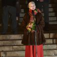 La reine Margrethe II de Danemark et son époux le prince consort Henrik ont pris leurs quartiers de printemps au palais de Fredensborg le 3 avril 2013, accueillis par la traditionnelle levée de flambeaux des habitants.