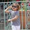 Mason Disick, 4 ans, se rend avec sa mère Kourtney Kardashian au Marmalade Cafe. Calabasas, le 7 avril 2013.