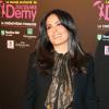 Salma Hayek à la Cinémathèque française pour rendre hommage à Jacques Demy, objet d'une exposition (Le Monde enchanté de Jacques Demy), le 8 avril 2013.
