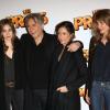 Richard Berry, sa compagne Pascale Louange et sa fille Joséphine Berry à la première du film Les Profs au Grand Rex, Paris, le 9 avril 2013.