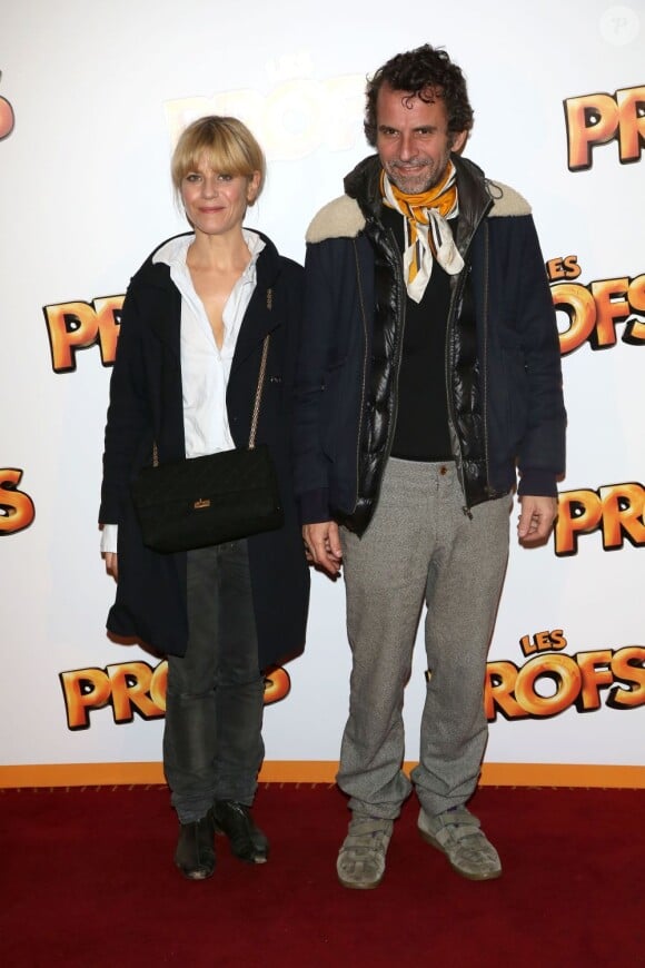 Marina Foïs et Eric Lartigau à la première du film Les Profs au Grand Rex, Paris, le 9 avril 2013.