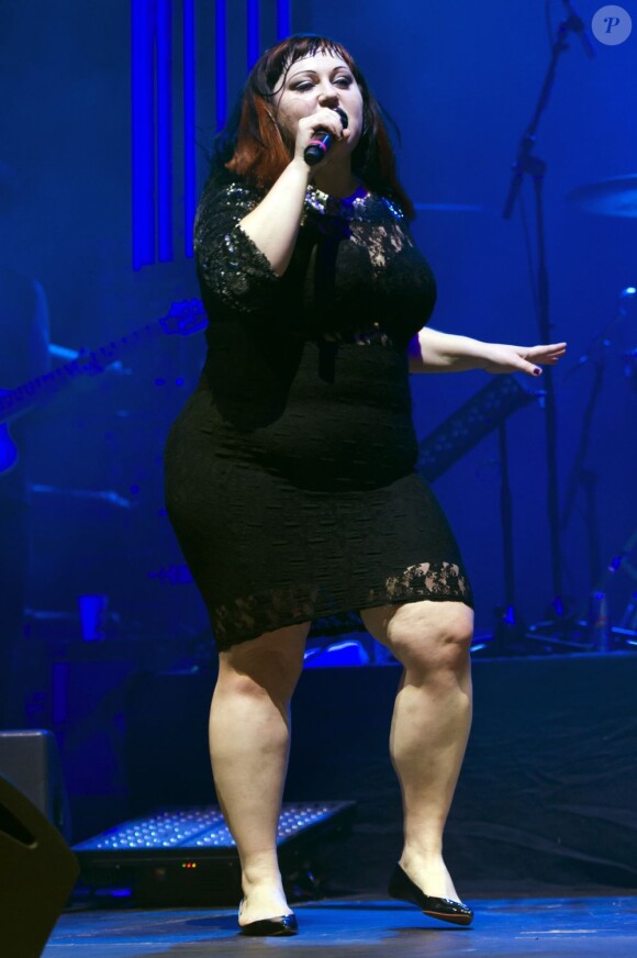 Beth Ditto en concert à Berlin en novembre 2012.