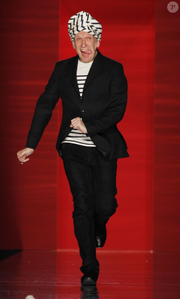 Jean Paul Gaultier lors de son défilé haute couture automne-hiver 2012-2013.