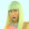 Nicki Minaj sur le tournage de sa publicité pour sa Pink Pill, mini-enceinte rose signée Beats by Dre.