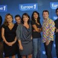 AGNES LEGLISE, GUY BIRENBAUM, BERENGERE BONTE, LISE PRESSAC ET NICOLAS CARREAU - CONFERENCE DE PRESSE DE RENTREE "EUROPE 1" A PARIS. LE 3 SEPTEMBRE 2012