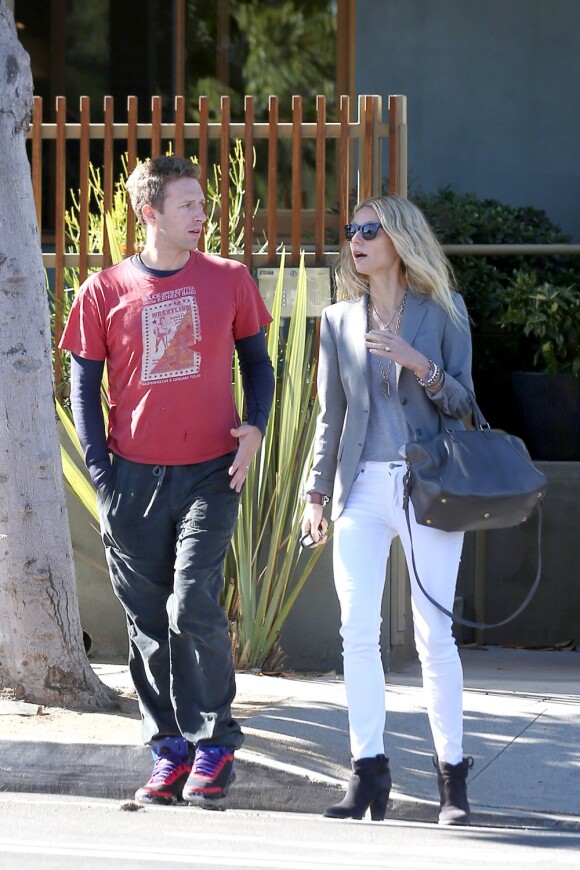 Gwyneth Paltrow et Chris Martin à Santa Monica le 25 octobre 2012 à Los Angeles