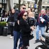 La chanteuse Pink et sa fille Willow à Paris, le mardi 16 avril 2013.